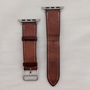 Hermes Tan Leather Apple Watch Strap 40mm
